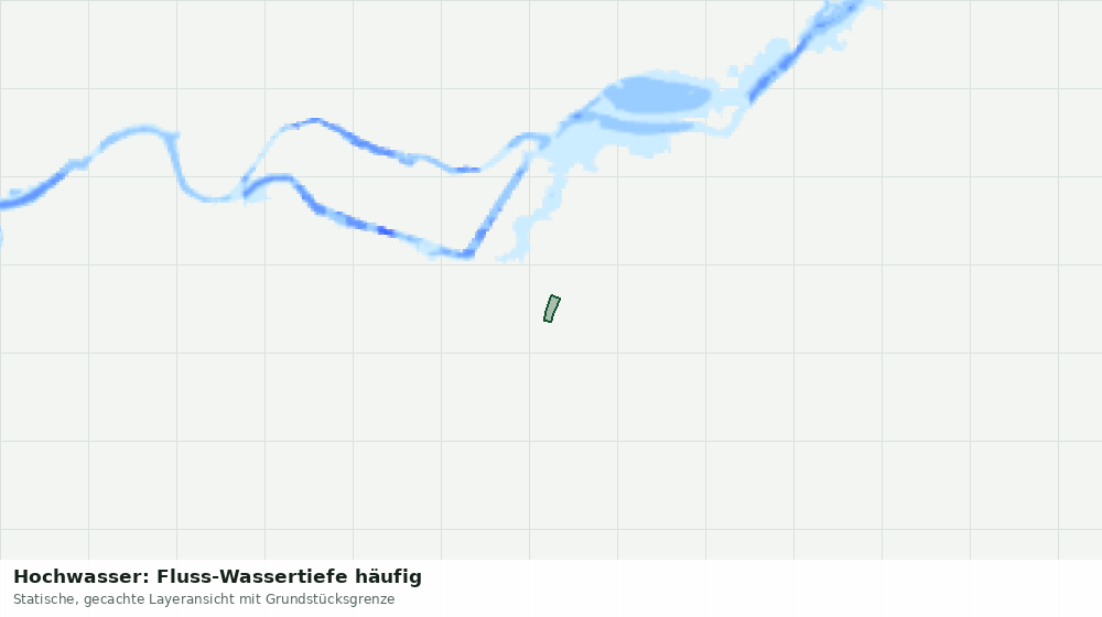 Statische Kartenansicht: Hochwasser: Fluss-Wassertiefe häufig