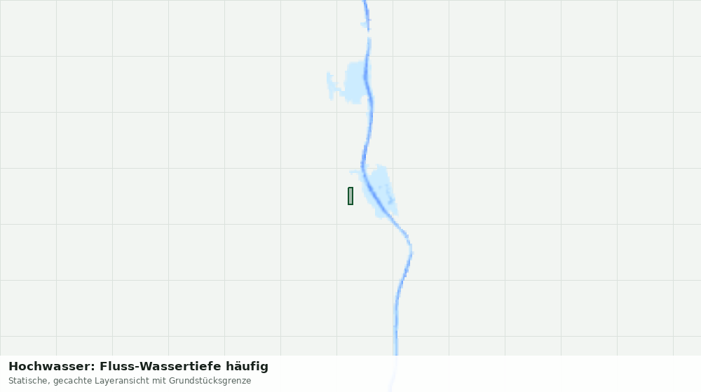 Statische Kartenansicht: Hochwasser: Fluss-Wassertiefe häufig