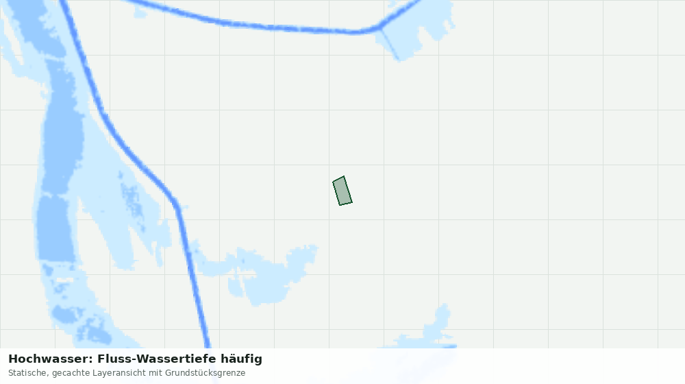 Statische Kartenansicht: Hochwasser: Fluss-Wassertiefe häufig