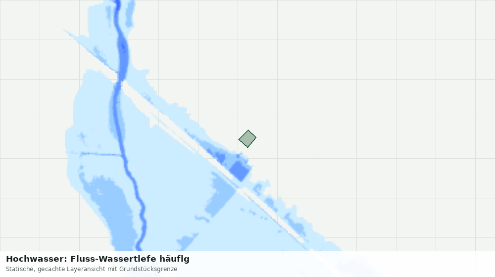 Statische Kartenansicht: Hochwasser: Fluss-Wassertiefe häufig
