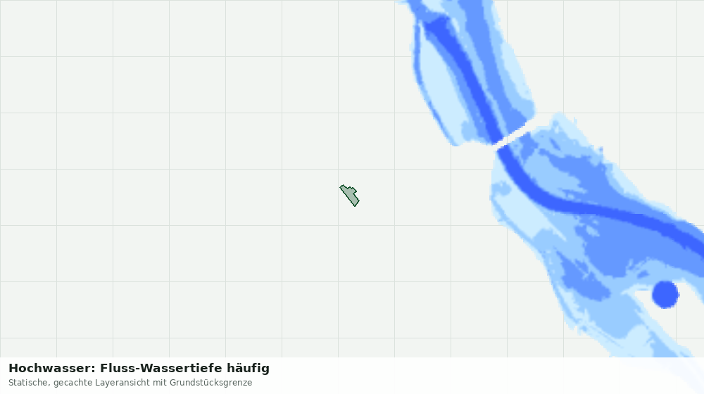 Statische Kartenansicht: Hochwasser: Fluss-Wassertiefe häufig