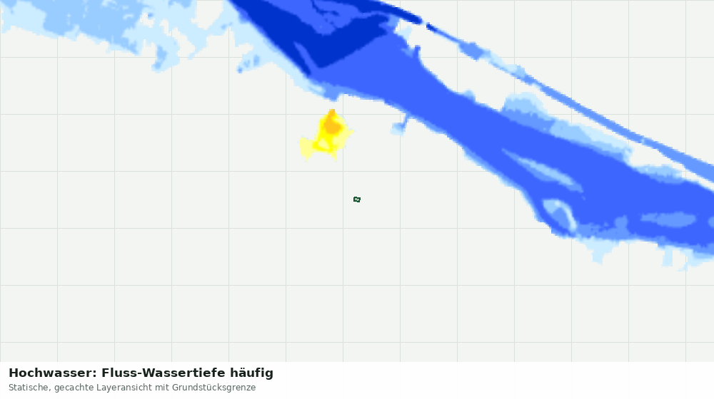 Statische Kartenansicht: Hochwasser: Fluss-Wassertiefe häufig