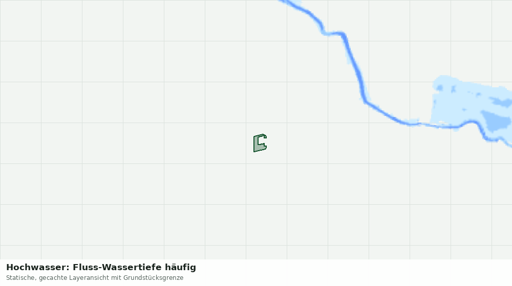 Statische Kartenansicht: Hochwasser: Fluss-Wassertiefe häufig
