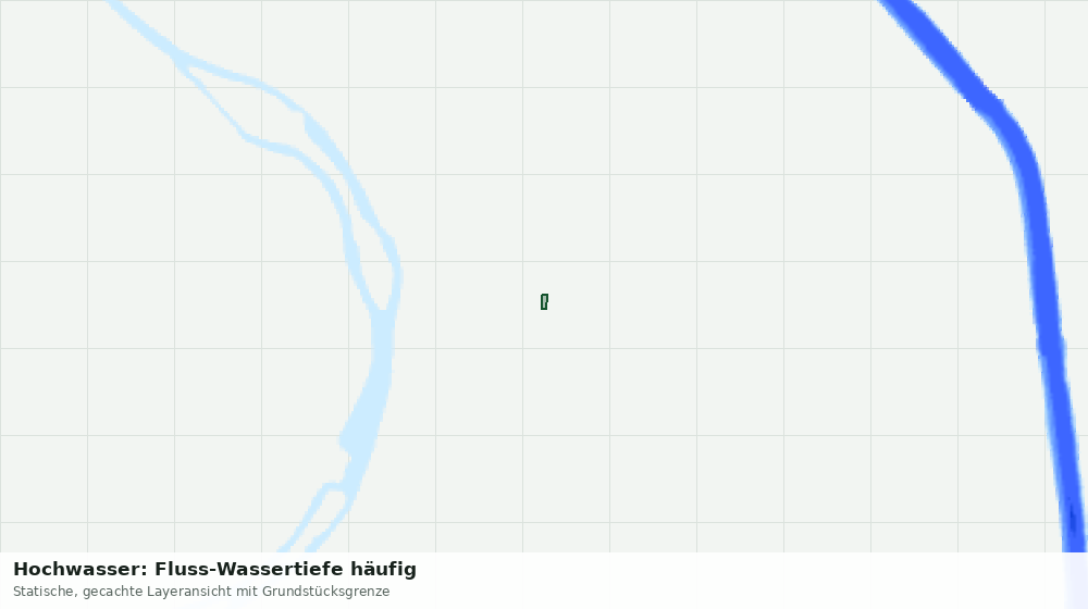Statische Kartenansicht: Hochwasser: Fluss-Wassertiefe häufig