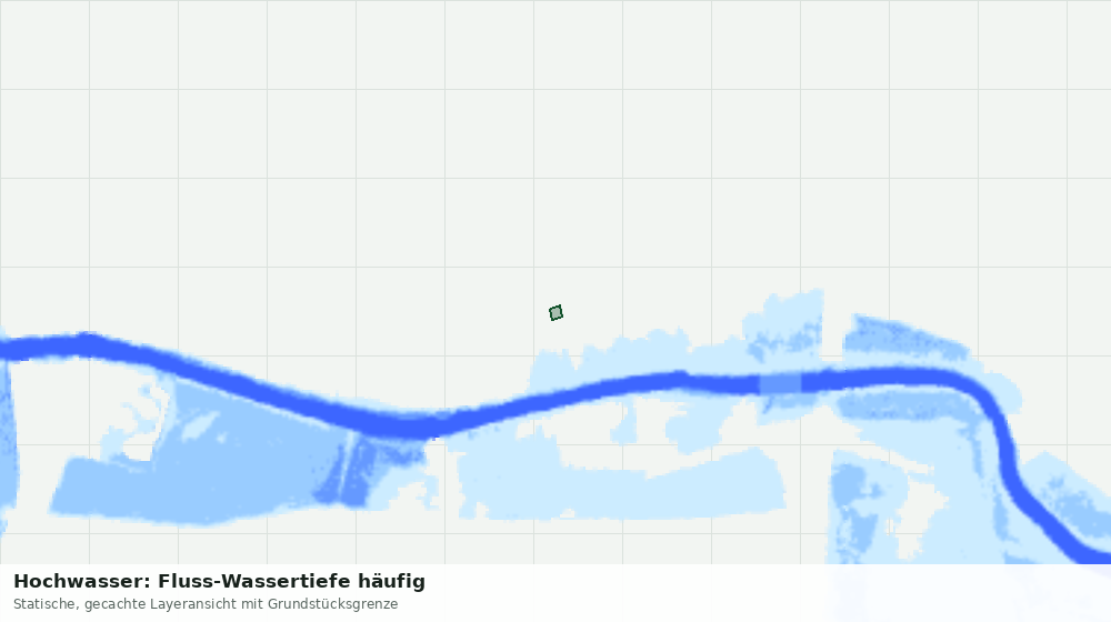 Statische Kartenansicht: Hochwasser: Fluss-Wassertiefe häufig