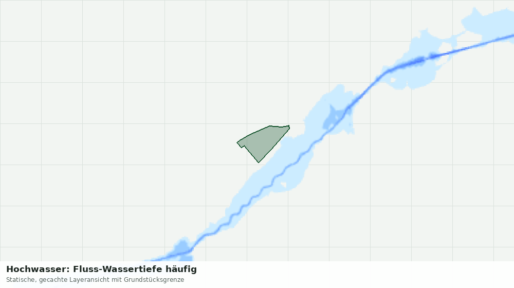 Statische Kartenansicht: Hochwasser: Fluss-Wassertiefe häufig