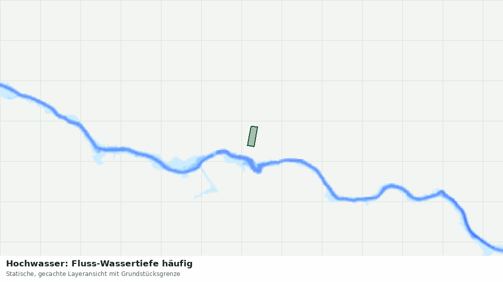 Statische Kartenansicht: Hochwasser: Fluss-Wassertiefe häufig