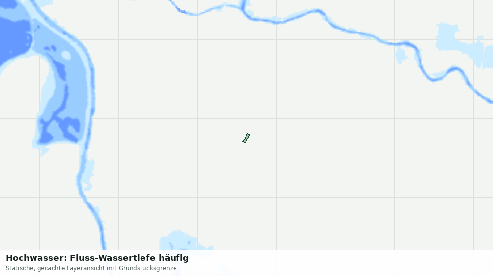 Statische Kartenansicht: Hochwasser: Fluss-Wassertiefe häufig