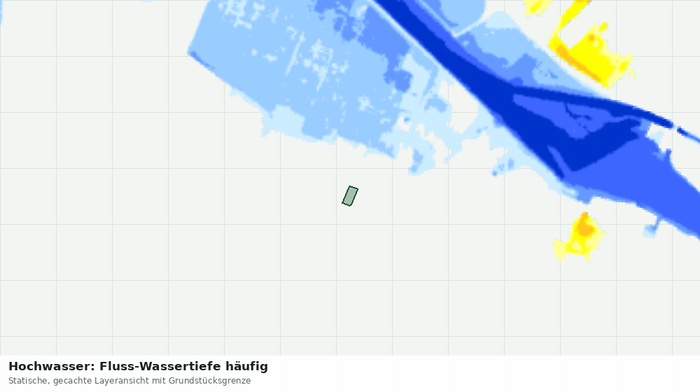 Statische Kartenansicht: Hochwasser: Fluss-Wassertiefe häufig