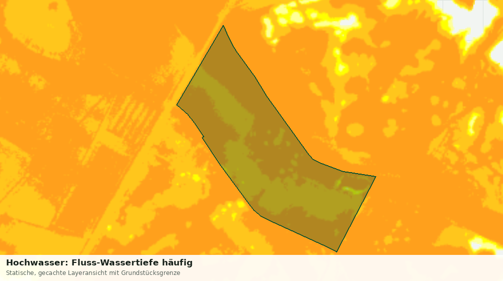 Statische Kartenansicht: Hochwasser: Fluss-Wassertiefe häufig