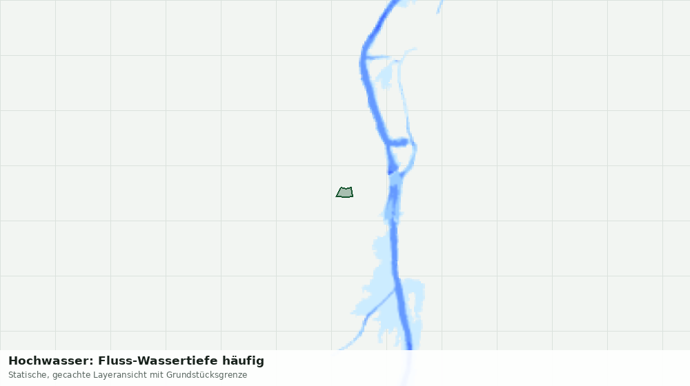Statische Kartenansicht: Hochwasser: Fluss-Wassertiefe häufig
