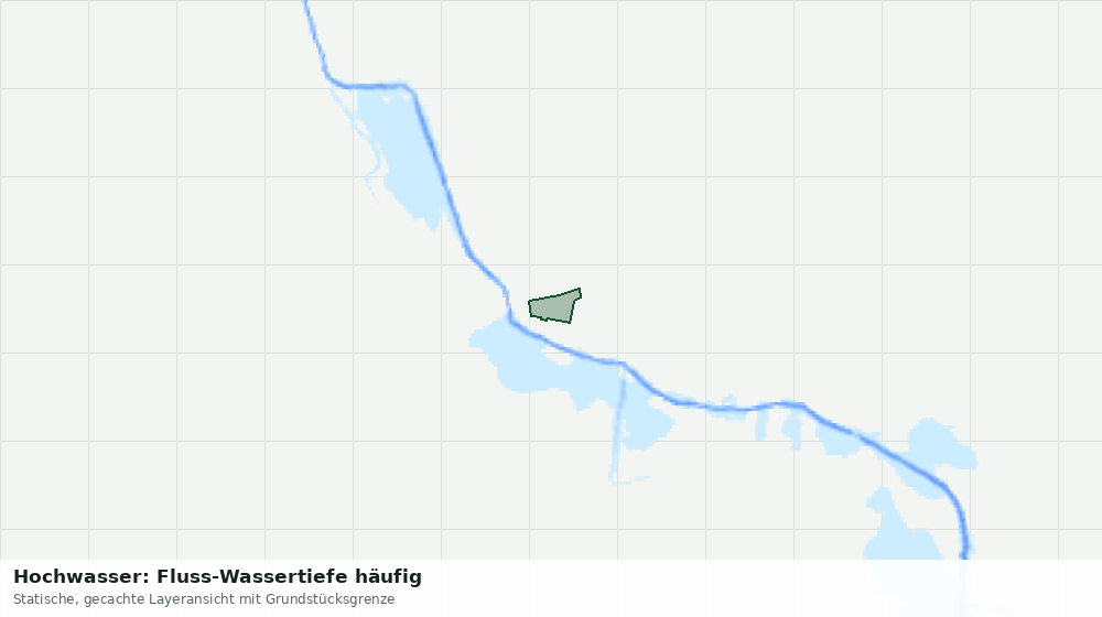 Statische Kartenansicht: Hochwasser: Fluss-Wassertiefe häufig
