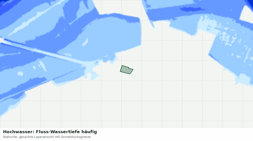 Statische Kartenansicht: Hochwasser: Fluss-Wassertiefe häufig