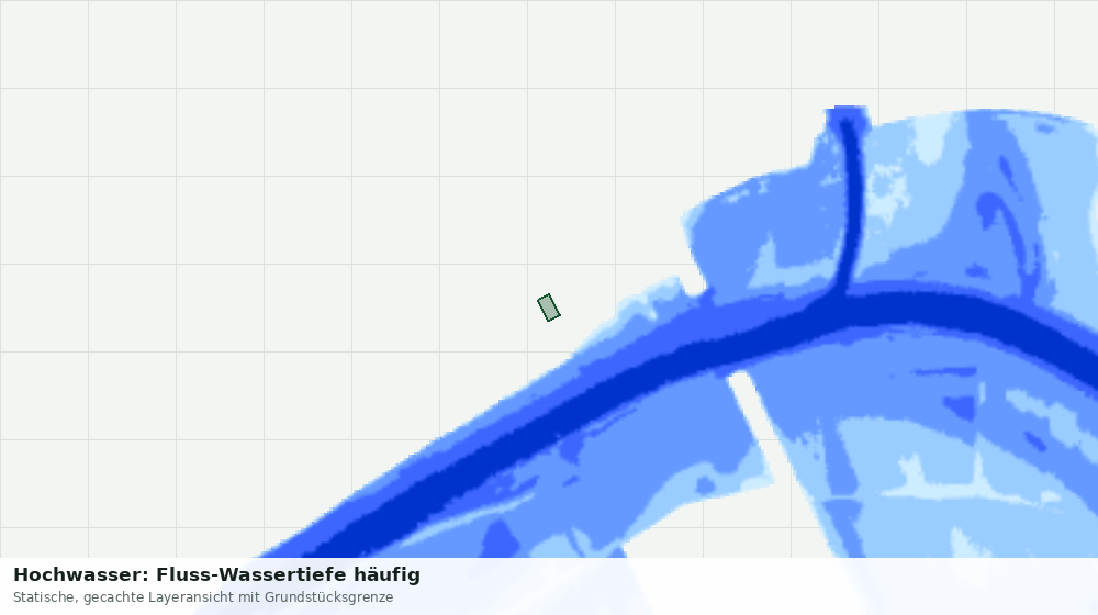 Statische Kartenansicht: Hochwasser: Fluss-Wassertiefe häufig
