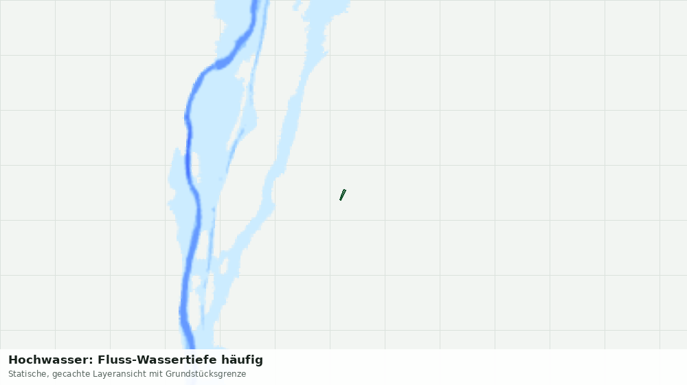 Statische Kartenansicht: Hochwasser: Fluss-Wassertiefe häufig