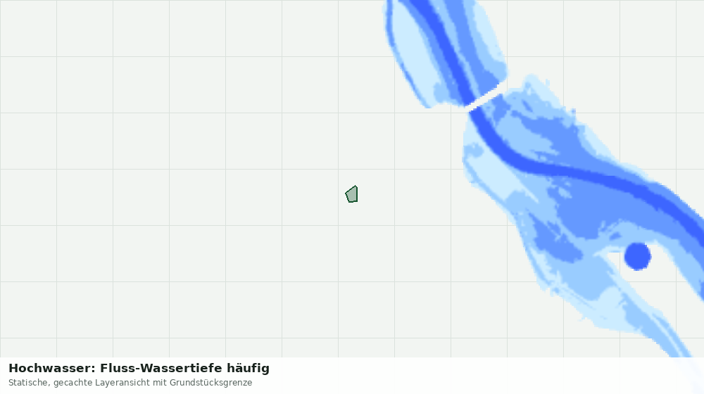 Statische Kartenansicht: Hochwasser: Fluss-Wassertiefe häufig
