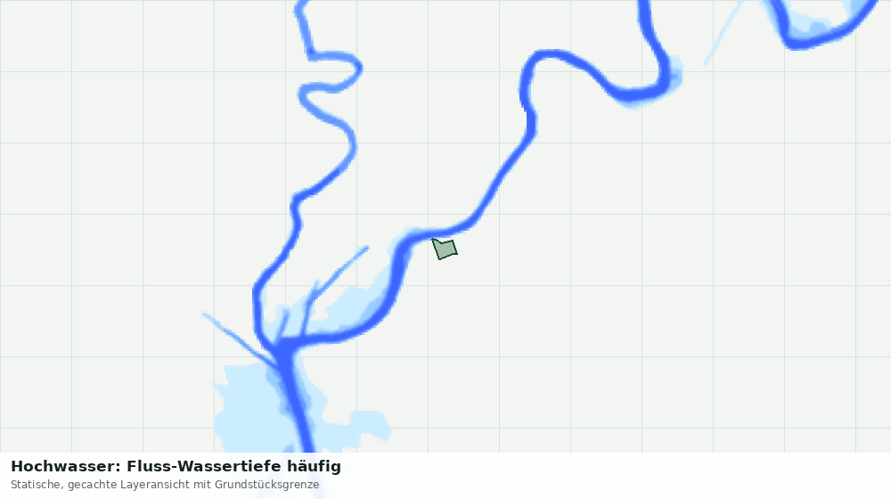 Statische Kartenansicht: Hochwasser: Fluss-Wassertiefe häufig
