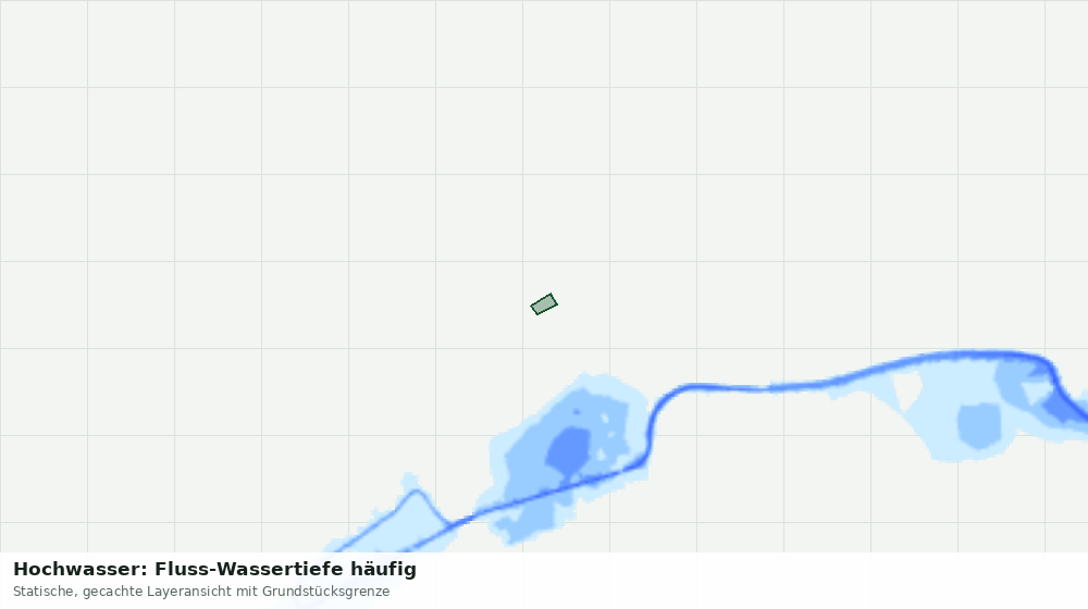 Statische Kartenansicht: Hochwasser: Fluss-Wassertiefe häufig