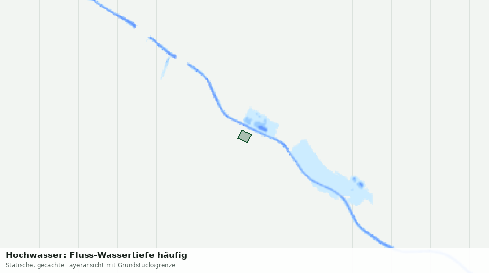 Statische Kartenansicht: Hochwasser: Fluss-Wassertiefe häufig