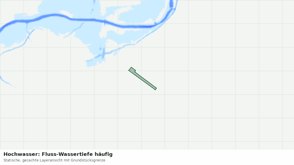 Statische Kartenansicht: Hochwasser: Fluss-Wassertiefe häufig
