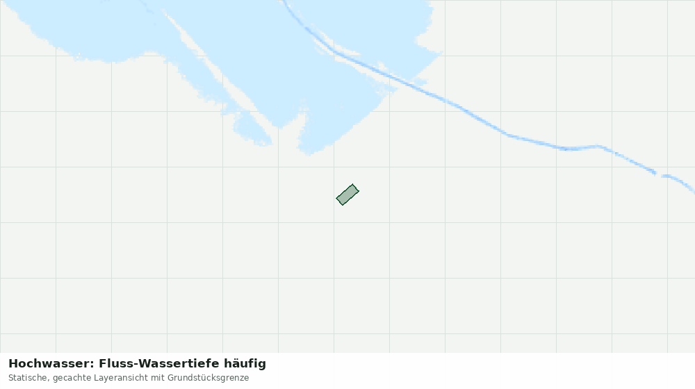 Statische Kartenansicht: Hochwasser: Fluss-Wassertiefe häufig