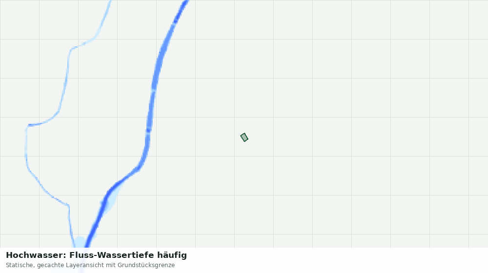 Statische Kartenansicht: Hochwasser: Fluss-Wassertiefe häufig