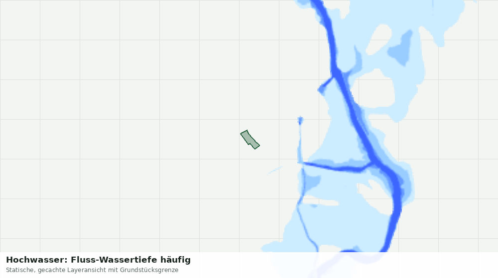 Statische Kartenansicht: Hochwasser: Fluss-Wassertiefe häufig