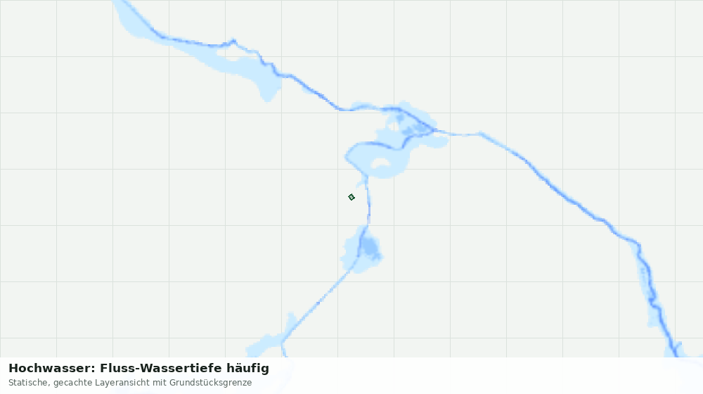 Statische Kartenansicht: Hochwasser: Fluss-Wassertiefe häufig