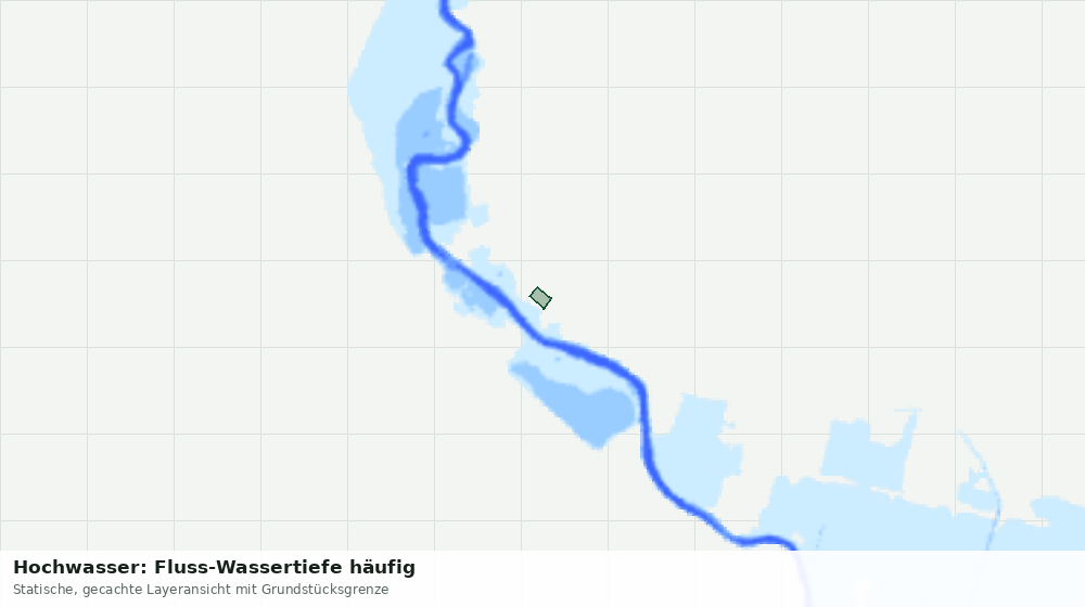 Statische Kartenansicht: Hochwasser: Fluss-Wassertiefe häufig
