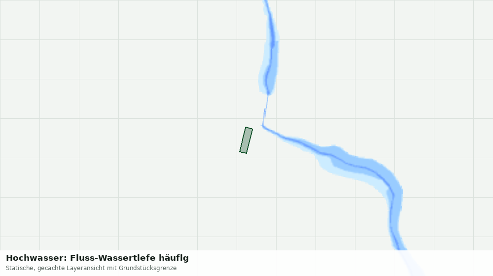 Statische Kartenansicht: Hochwasser: Fluss-Wassertiefe häufig