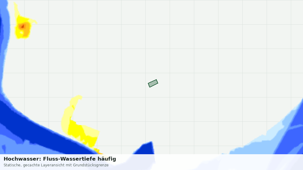 Statische Kartenansicht: Hochwasser: Fluss-Wassertiefe häufig