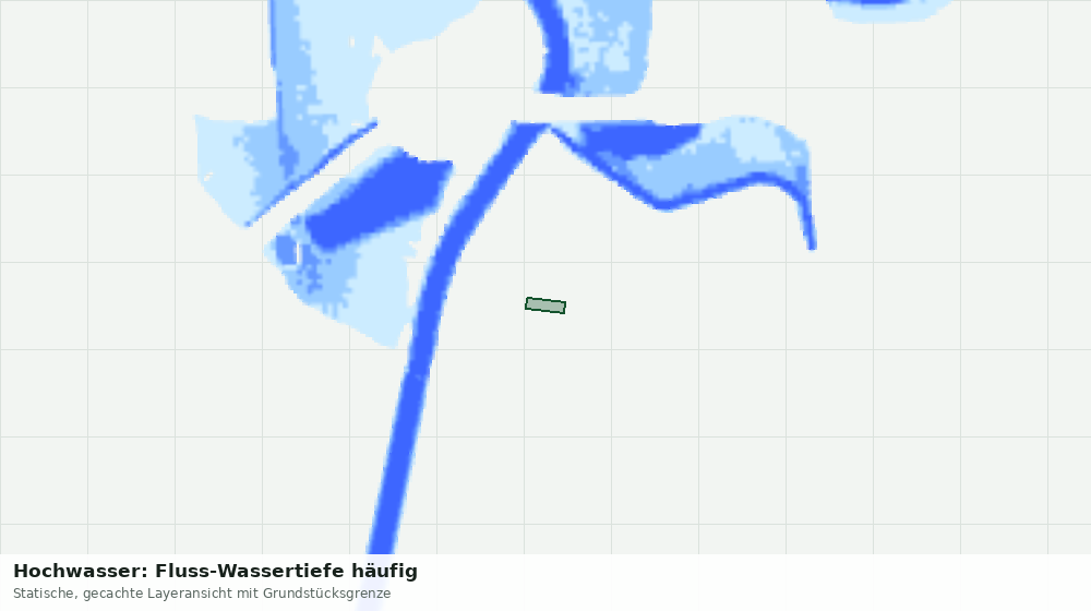 Statische Kartenansicht: Hochwasser: Fluss-Wassertiefe häufig