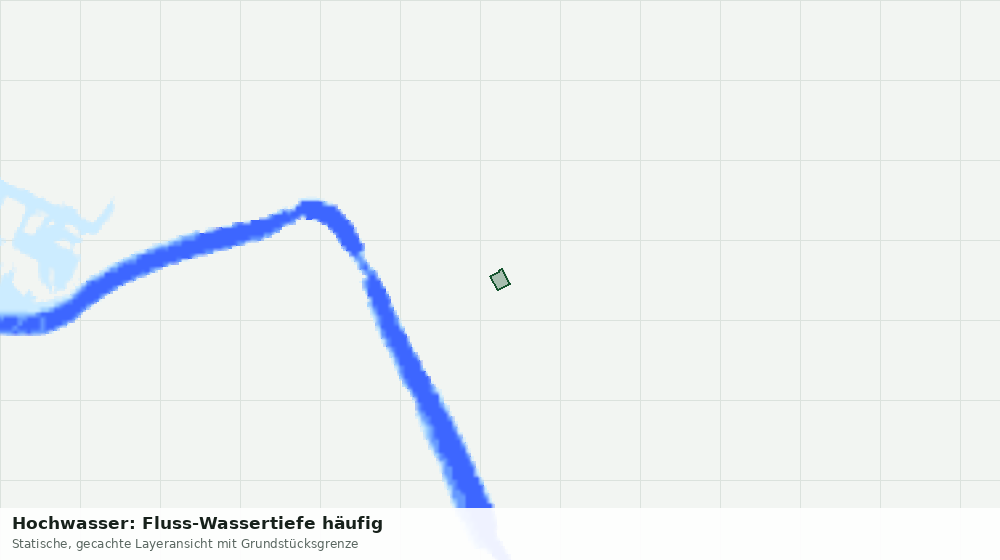 Statische Kartenansicht: Hochwasser: Fluss-Wassertiefe häufig