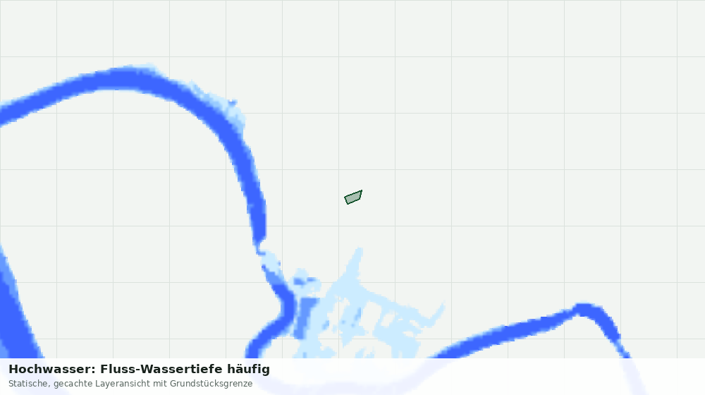 Statische Kartenansicht: Hochwasser: Fluss-Wassertiefe häufig