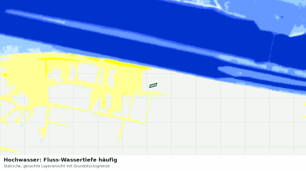 Statische Kartenansicht: Hochwasser: Fluss-Wassertiefe häufig