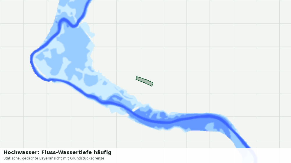 Statische Kartenansicht: Hochwasser: Fluss-Wassertiefe häufig