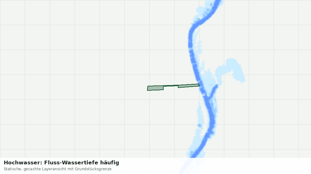 Statische Kartenansicht: Hochwasser: Fluss-Wassertiefe häufig