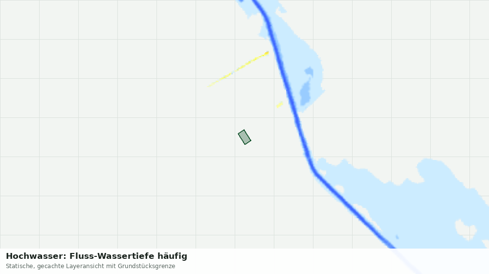 Statische Kartenansicht: Hochwasser: Fluss-Wassertiefe häufig