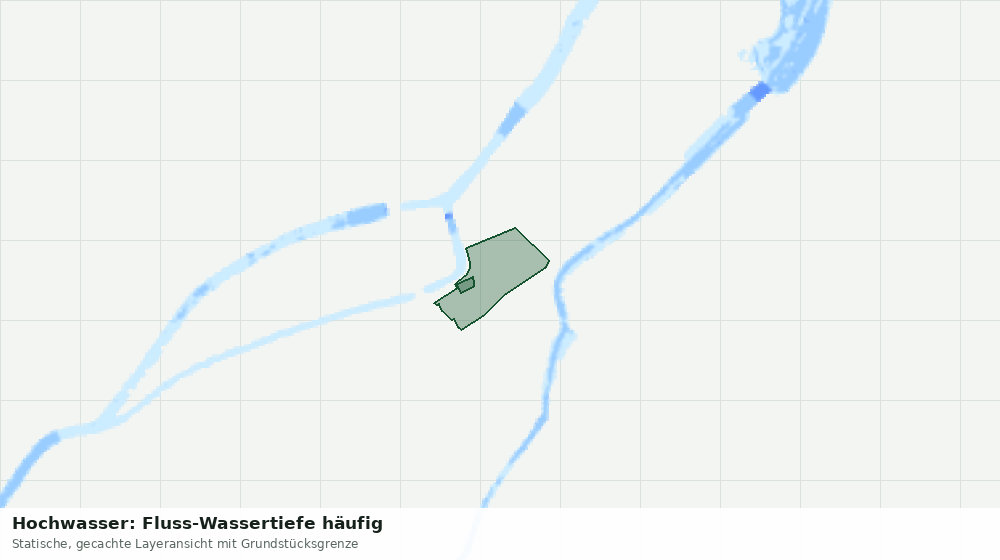 Statische Kartenansicht: Hochwasser: Fluss-Wassertiefe häufig