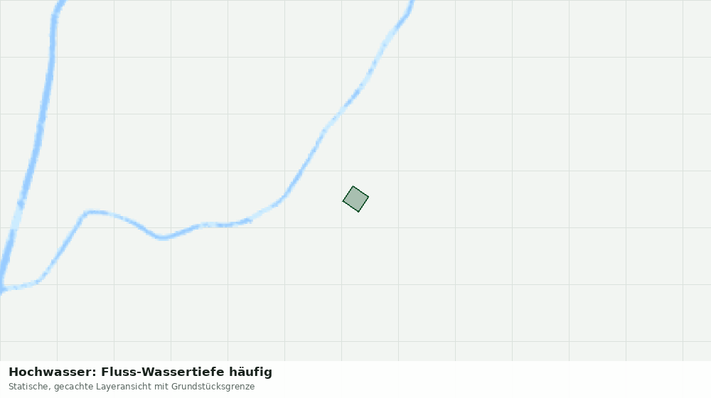 Statische Kartenansicht: Hochwasser: Fluss-Wassertiefe häufig