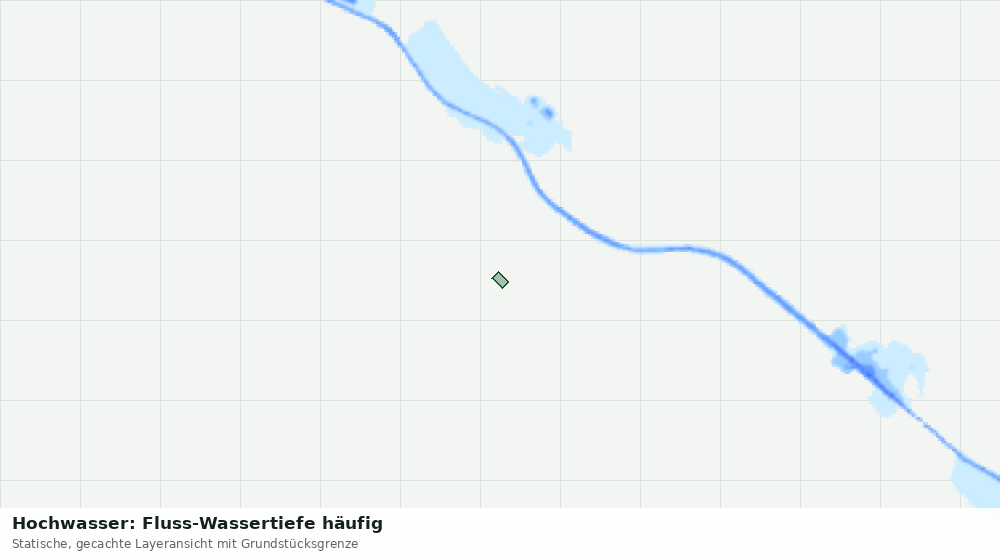 Statische Kartenansicht: Hochwasser: Fluss-Wassertiefe häufig