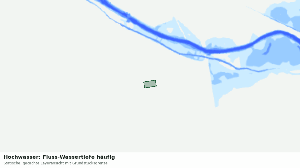 Statische Kartenansicht: Hochwasser: Fluss-Wassertiefe häufig