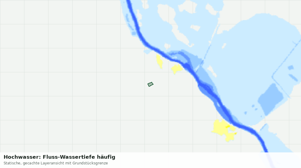 Statische Kartenansicht: Hochwasser: Fluss-Wassertiefe häufig