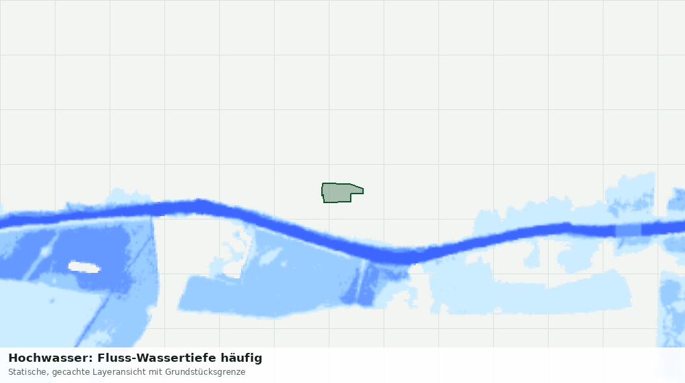 Statische Kartenansicht: Hochwasser: Fluss-Wassertiefe häufig