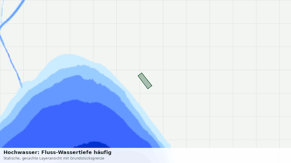 Statische Kartenansicht: Hochwasser: Fluss-Wassertiefe häufig