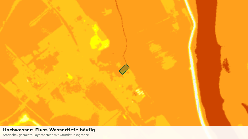 Statische Kartenansicht: Hochwasser: Fluss-Wassertiefe häufig