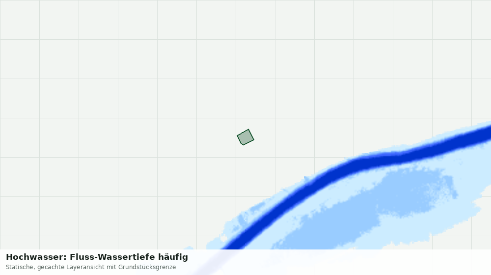 Statische Kartenansicht: Hochwasser: Fluss-Wassertiefe häufig