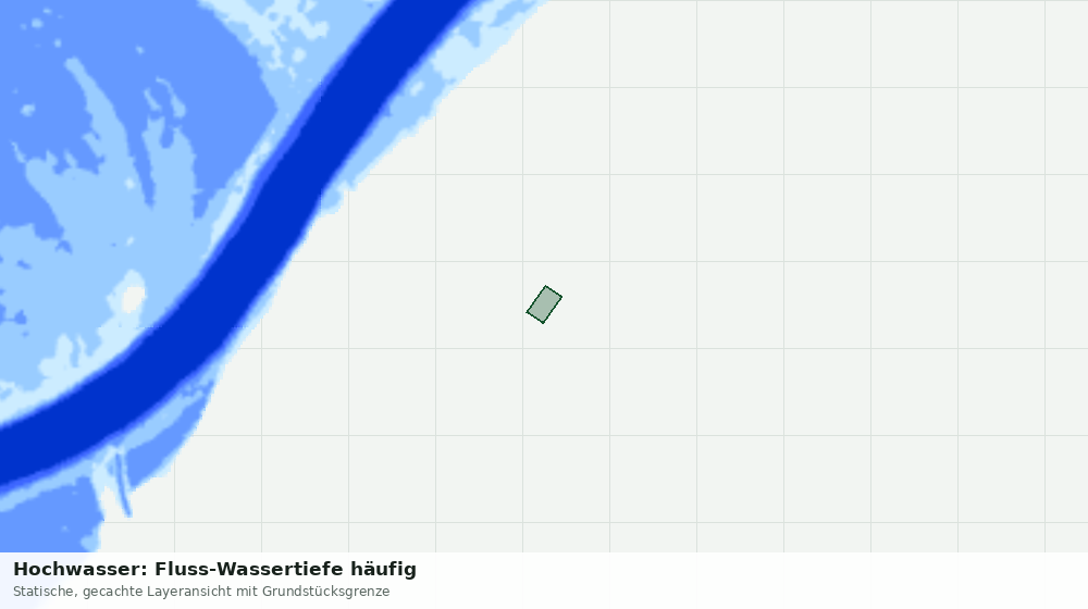 Statische Kartenansicht: Hochwasser: Fluss-Wassertiefe häufig