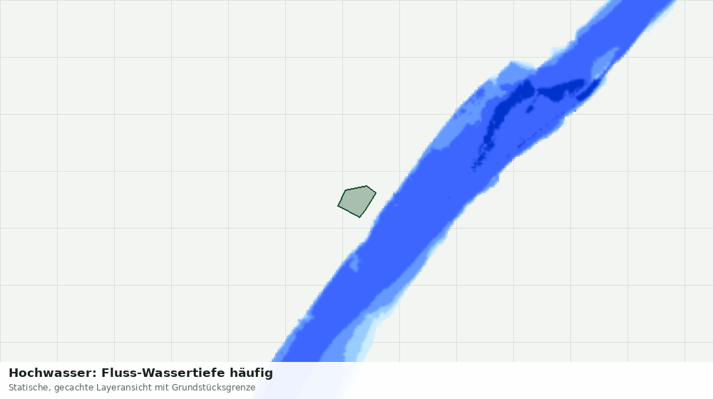 Statische Kartenansicht: Hochwasser: Fluss-Wassertiefe häufig