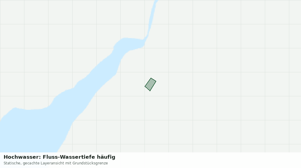 Statische Kartenansicht: Hochwasser: Fluss-Wassertiefe häufig